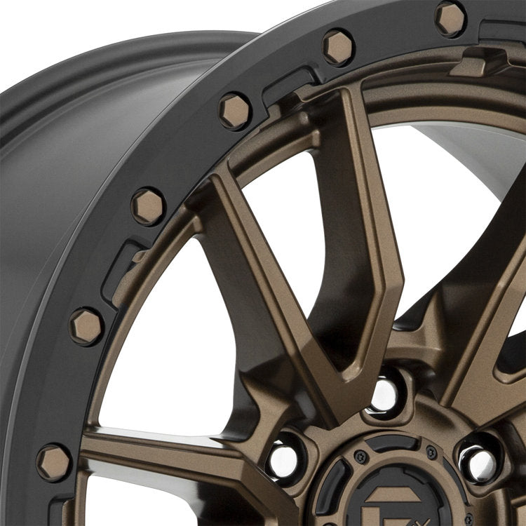 Cerchi in lega D681 Rebel 6 Bronzo opaco Black Bead Ring Fuel