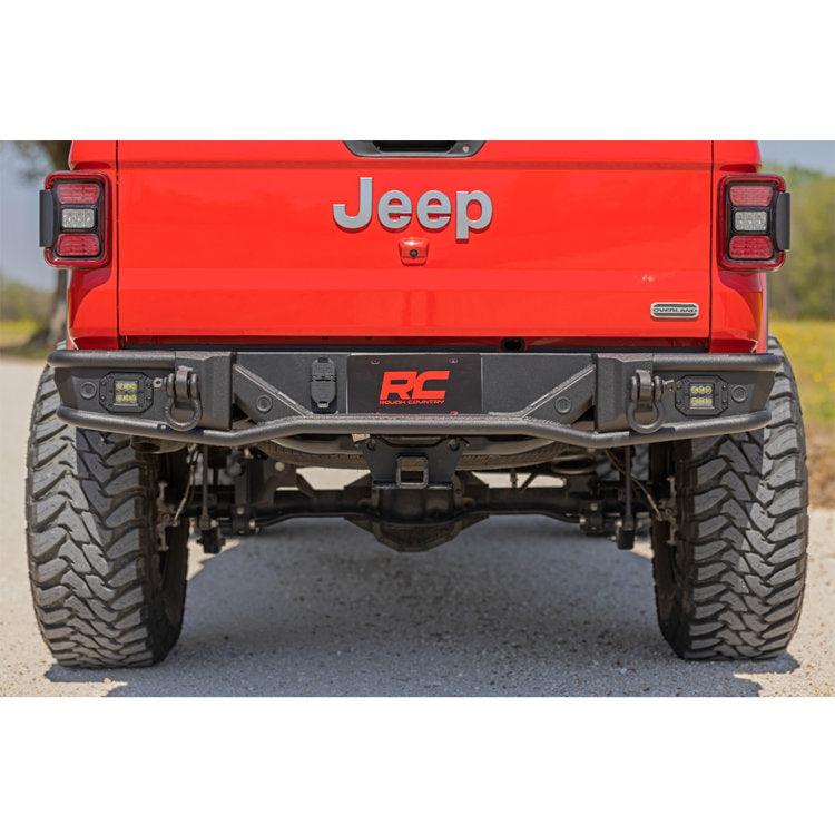 Rear steel bumper with LED lights Rough Country