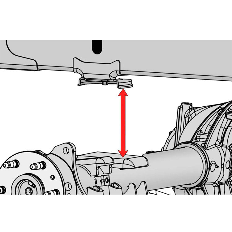 Kit molla pneumatica posteriore Rough Country Lift 0-6"