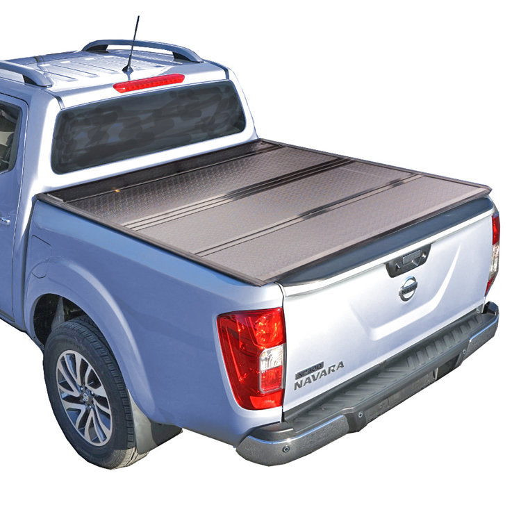 Hard tri-fold bed cover low profile OFD Double Cab